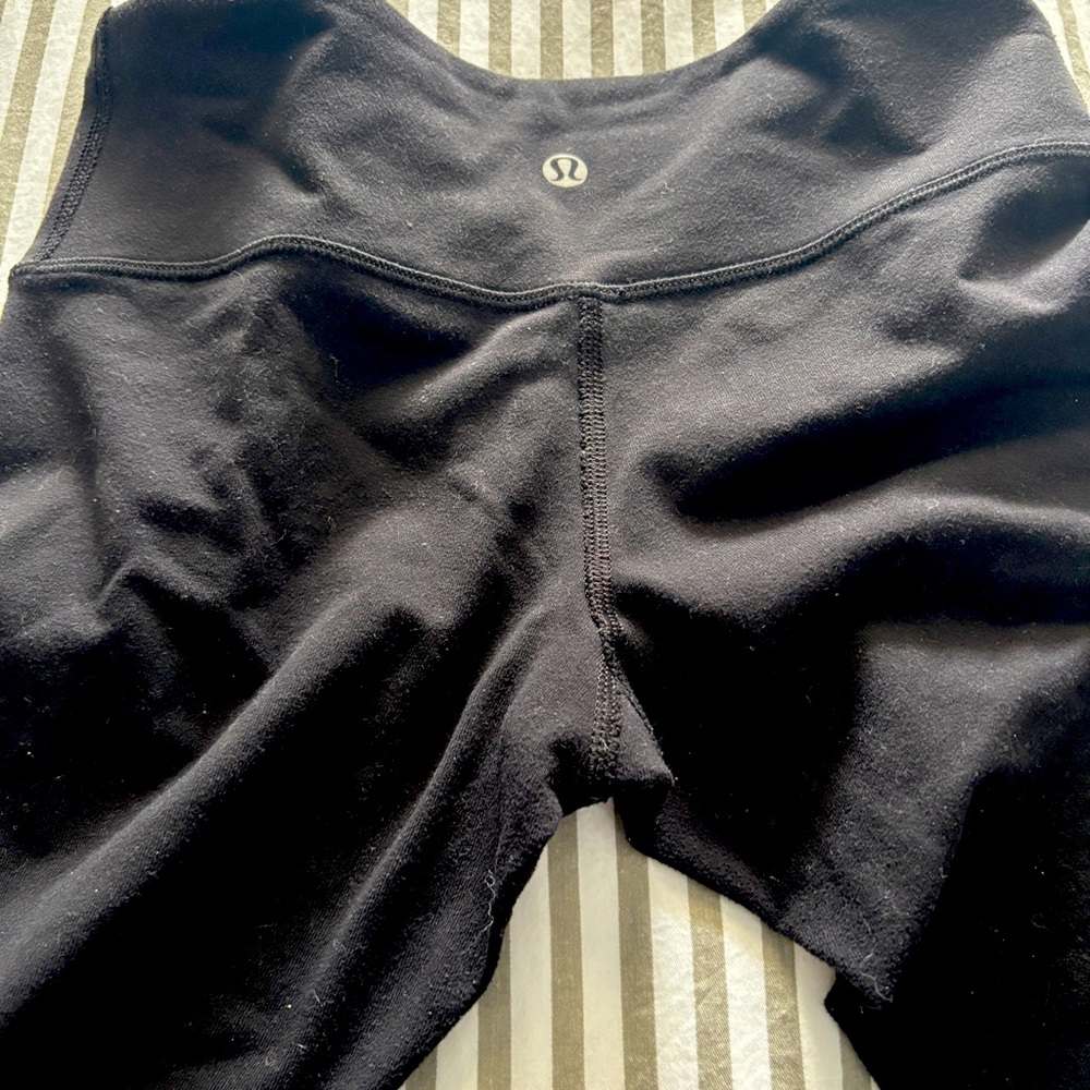 Lululemon Black Cropped Pants Leggings